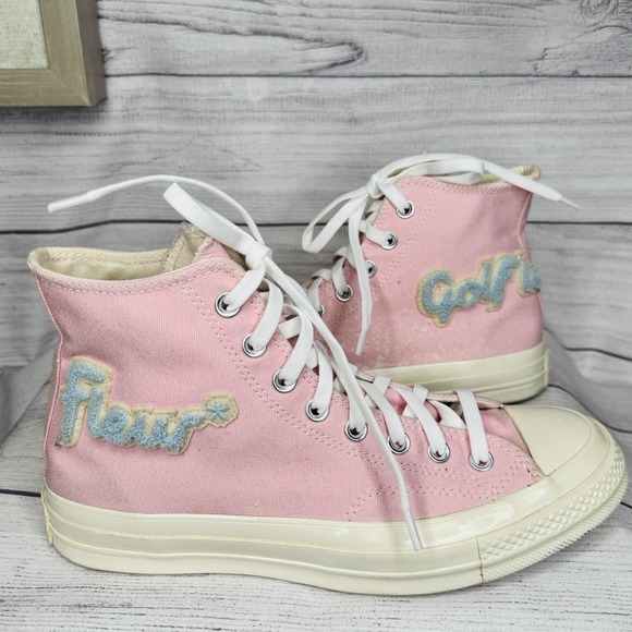 Converse Golf Le Fleur x Chuck 70 M8 W10 Chenille Almond Blossom 167478C Pink Hi